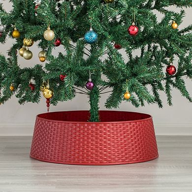 Large Rattan Christmas Tree Skirt