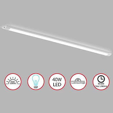 Rectangular LED Light Under Cabinet Kitchen Lighting 40-Watt 6700K Daylight 50,000 Hour Lifetime