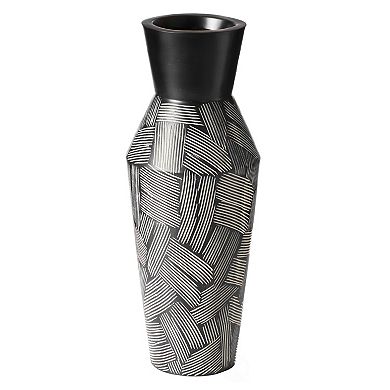 Trumpet Classic Style Straight Designed Table Vase for Entryway Dining or Living Room