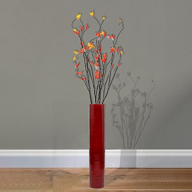 Tall Decorative Contemporary Bamboo Display Floor Vase Cylinder Shape