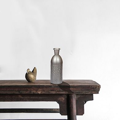 Modern Decorative Iron Hammered Tabletop Centerpiece Flower Vase