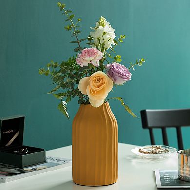 Modern Farmhouse Home Décor Accents; Living Room Décor, Boho Vases for Table Decor