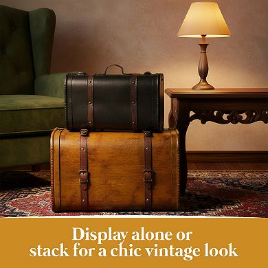 Vintage Style Luggage Suitcase/Trunk, Set of 3