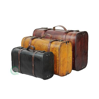 Vintage Style Luggage Suitcase/Trunk, Set of 3