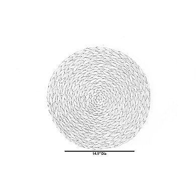 Decorative Weave Water Hyacinth Round Mat Charger Plates for Dining Table