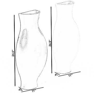 Tall Narrow Modern Decorative Floor Vase for Interior Design, Wedding, Living Room, Office