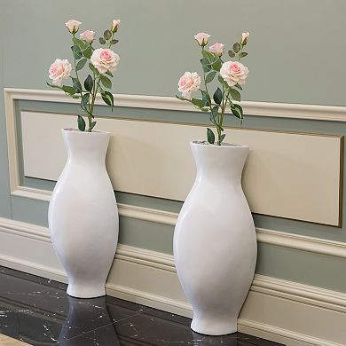 Tall Narrow Modern Decorative Floor Vase for Interior Design, Wedding, Living Room, Office