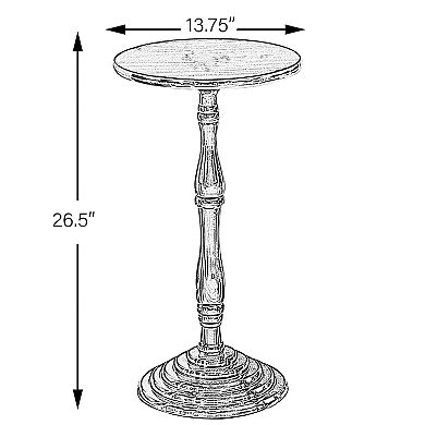 Round Wooden Side Table