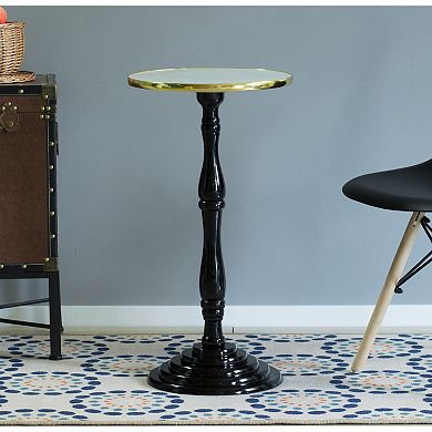 Round Wooden Side Table