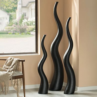 Animal Horn Shape Floor Vase for Entryway Dining or Living Room