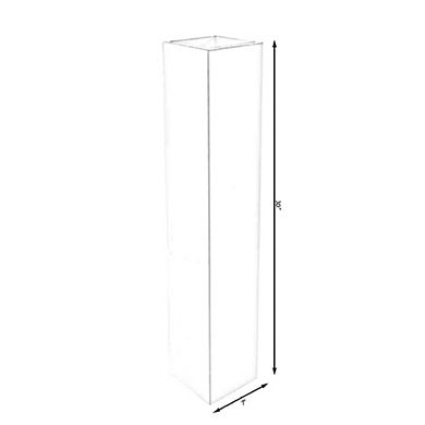 Tall Rectangular Wooden Modern Floor Vase