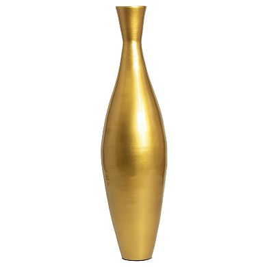 Modern Bamboo Narrow Trumpet Floor Vase