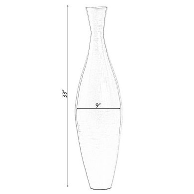 Modern Bamboo Narrow Trumpet Floor Vase