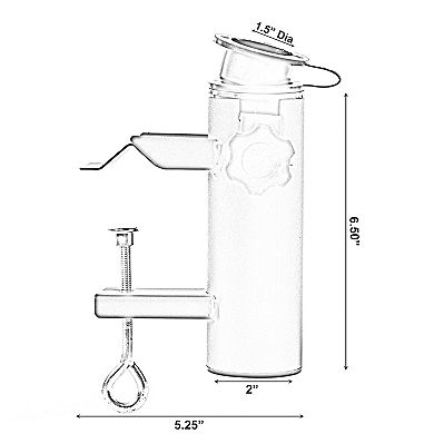 Outdoor Weather Resistant Balcony Clamp Umbrella Holder