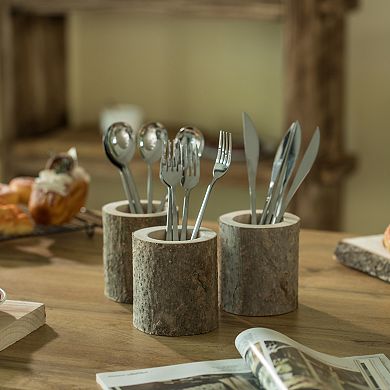 Handcrafted Holder Organizer for Flatware Utensil and Supplies