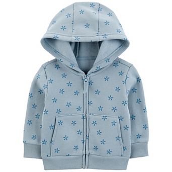Baby Girl Carter's Floral Zip-Up Fleece Hoodie