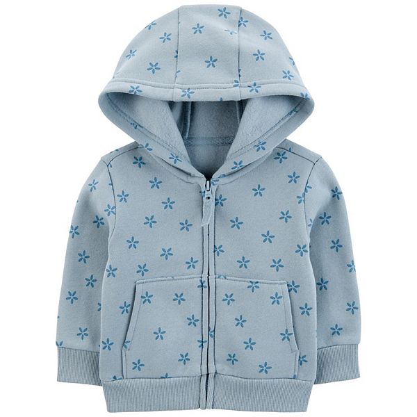 Carter's Baby Girl Floral 2-Way Zip-Up Footie Coverall