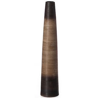 Tall Handcrafted Floor Vase - Waterproof Cylinder-Shaped Design, Ideal for Tall Floral Arrangements
