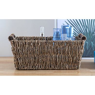 Seagrass Counter-Top Basket Great for Folded Paper Towel