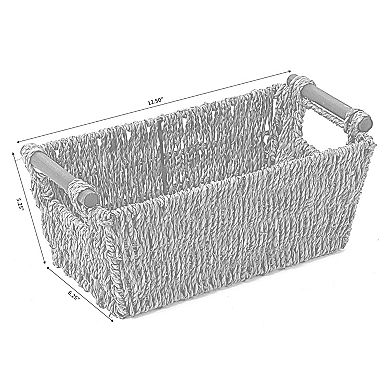 Seagrass Counter-Top Basket Great for Folded Paper Towel