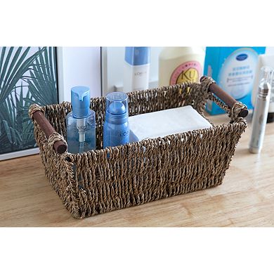 Seagrass Counter-Top Basket Great for Folded Paper Towel