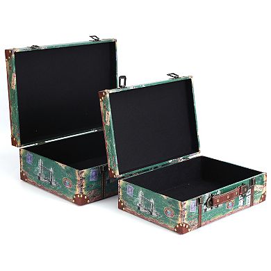 Vintage Style European Luggage Suitcase, Set of 2