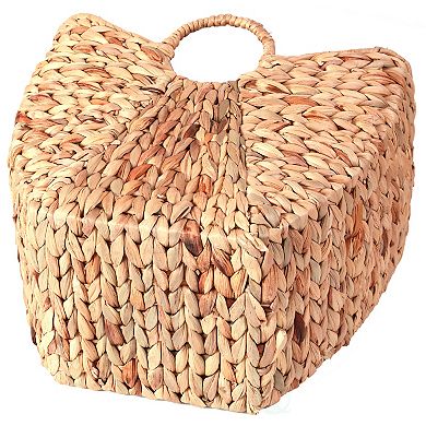 Large Wicker Laundry Basket with Round Handles