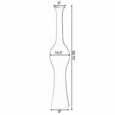 Tall Unique Style Floor Vase for Entryway Dining or Living Room