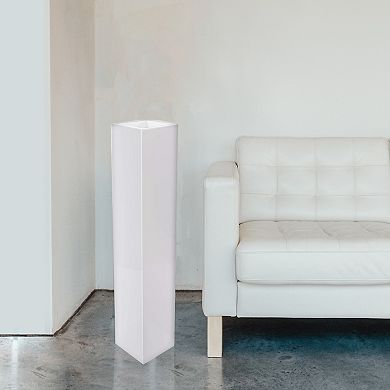 Tall Rectangular Wooden Modern Floor Vase, Set of 2