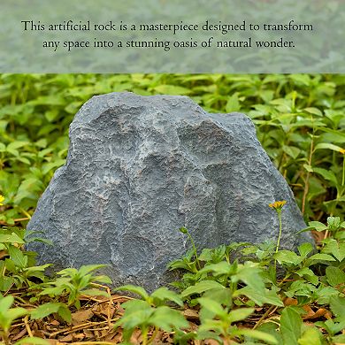 Decorative Outdoor Weather-resistant Artistic Artificial Faux Stone Rock, Garden Patio Granite Stone