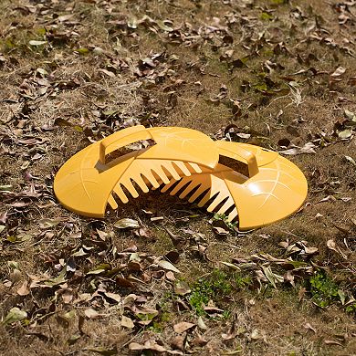 Decorative Pair of Leaf Scoops, Hand Rakes for Lawn and Garden Cleanup