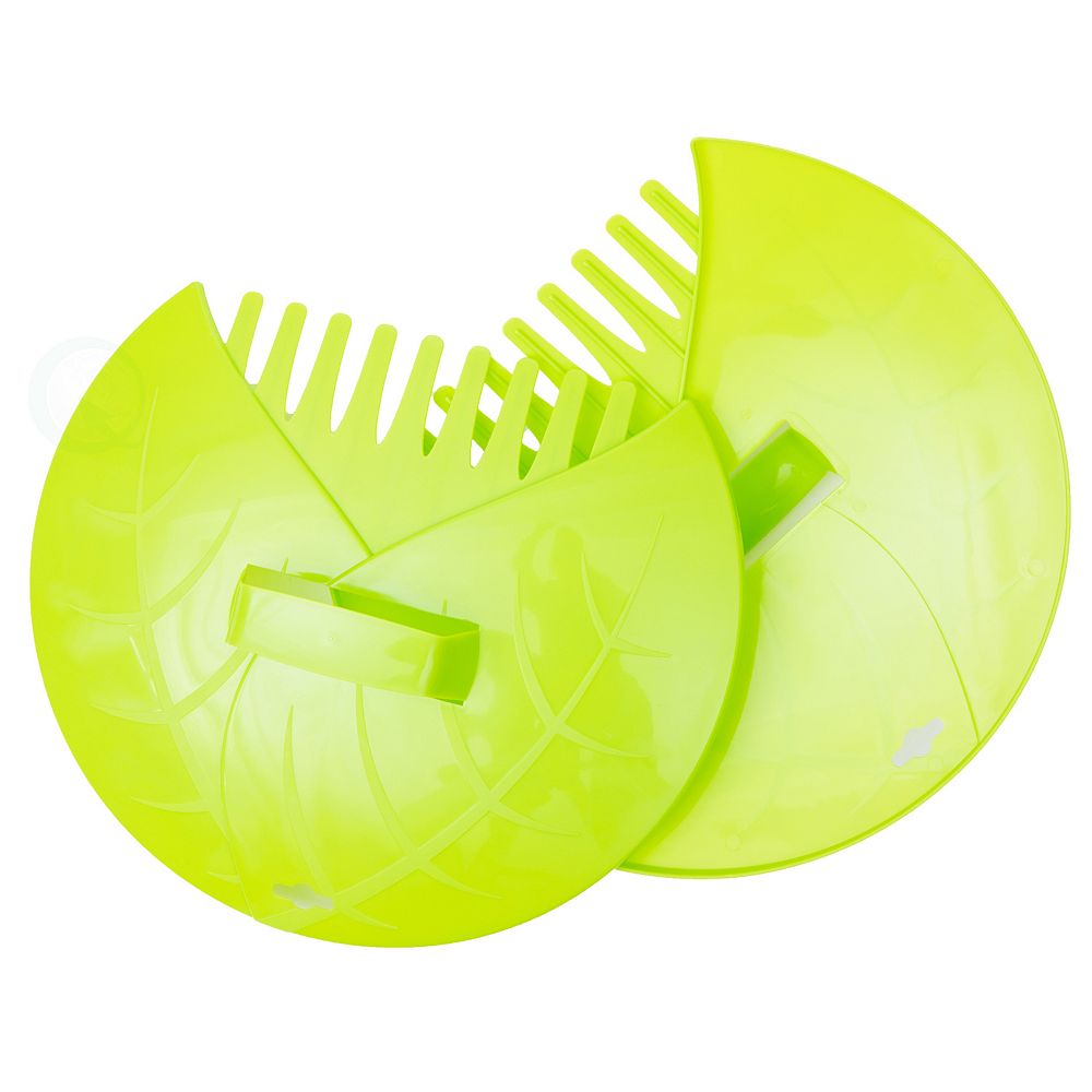 Decorative Pair of Leaf Scoops, Hand Rakes for Lawn and Garden Cleanup