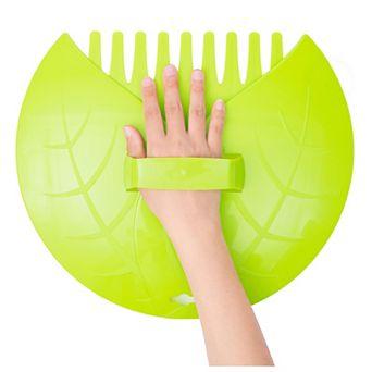 Decorative Pair of Leaf Scoops, Hand Rakes for Lawn and Garden Cleanup