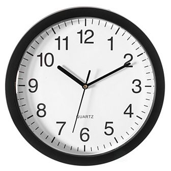 Black Wall Mounted Clock with Door for Storage Secret Interior Compartment, Hidden Safe for Storing Valuables