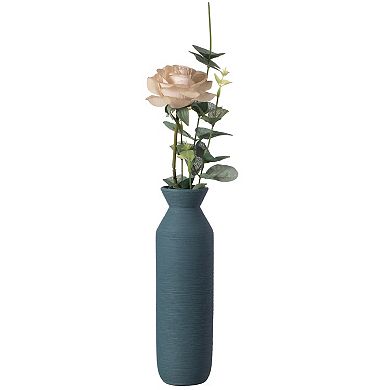 Decorative Ceramic Cylinder Vase, Modern Style Centerpiece Table Vase
