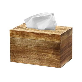 Modern Decorative Paper Facial Tissue Box Holder for Kitchen, Dining Room, and Office