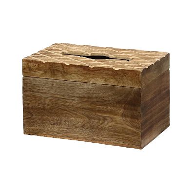 Modern Decorative Paper Facial Tissue Box Holder for Kitchen, Dining Room, and Office
