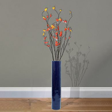 Tall Decorative Contemporary Bamboo Display Floor Vase Cylinder Shape