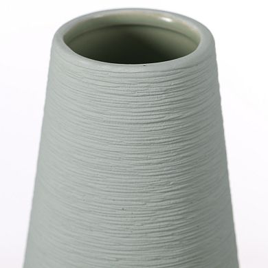 Decorative Ceramic Round Cone Shape Centerpiece Table Vase