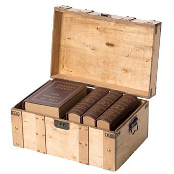 Wooden Style Trunk with Handles