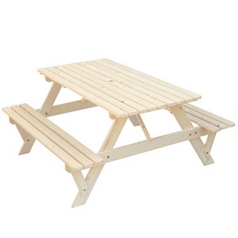 Outdoor Patio Deck Garden Picnic Table