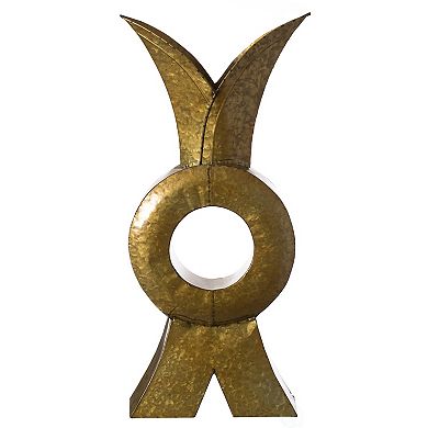 Unique Style Galvanized Metal Design Floor Vase for Entryway, Living Room or Dining Room