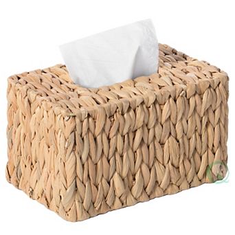 Water Hyacinth Wicker Tissue Box Cover