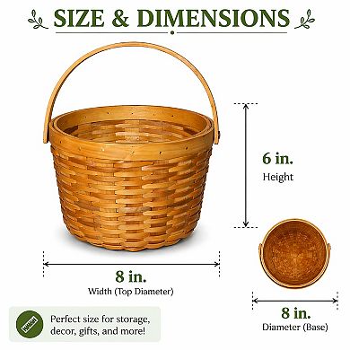 Small Wood Chip Apple Picking Basket