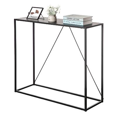 Modern Display Metal Console Table, for Dining, Entryway and Hallway
