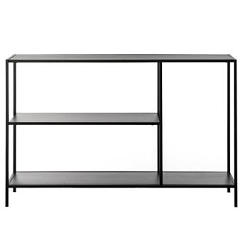 Modern Display Metal Console Table with Open Shelfs