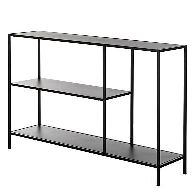 Modern Display Metal Console Table with Open Shelfs
