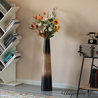 Handcrafted Floor Vase - Waterproof Cylinder-Shaped Freestanding Vase