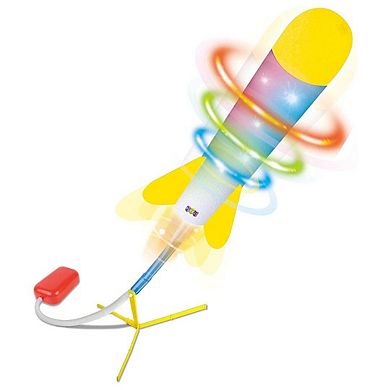 Toy Rocket Launcher for Kids Led - Shoots Up to 100+ Feet  - Includes 6 Foam Rockets, 3 Colors