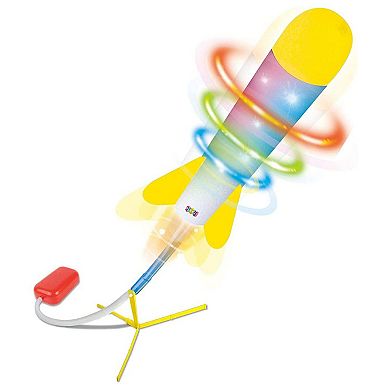 Toy Rocket Launcher for Kids Led - Shoots Up to 100+ Feet - Includes 6 Foam Rockets, 3 Colors